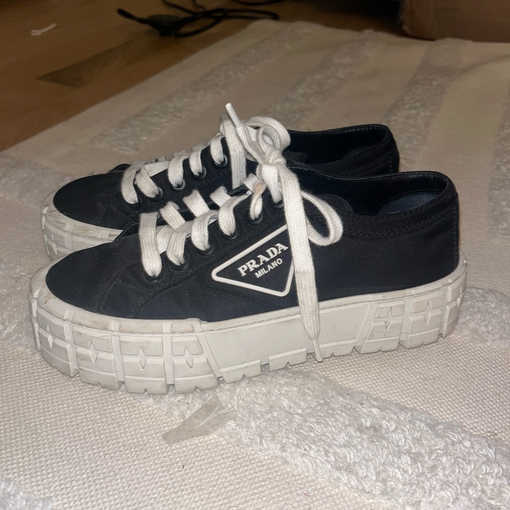 Prada nylon platform sneakers - Picture 3 of 4